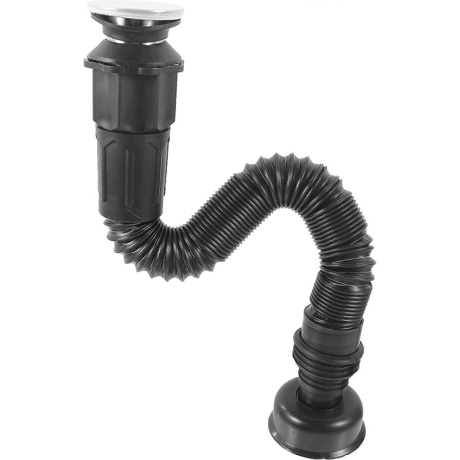 Bathroom Sink Waste Pipe Flexible Material Safe For Household Use 1Set