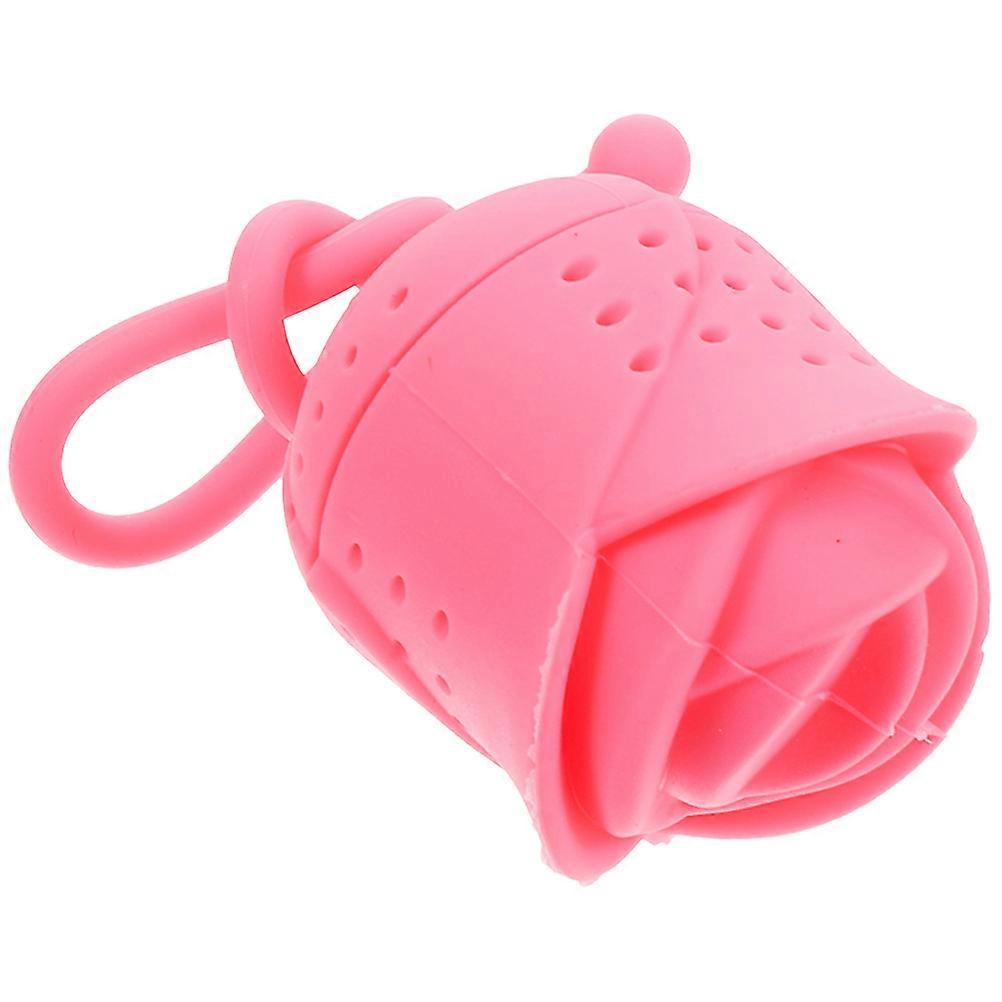 Loose Leaf Tea Steeper Rose Flower Shape Practical And Convenient For Tea Lovers Women Pink 1Pack