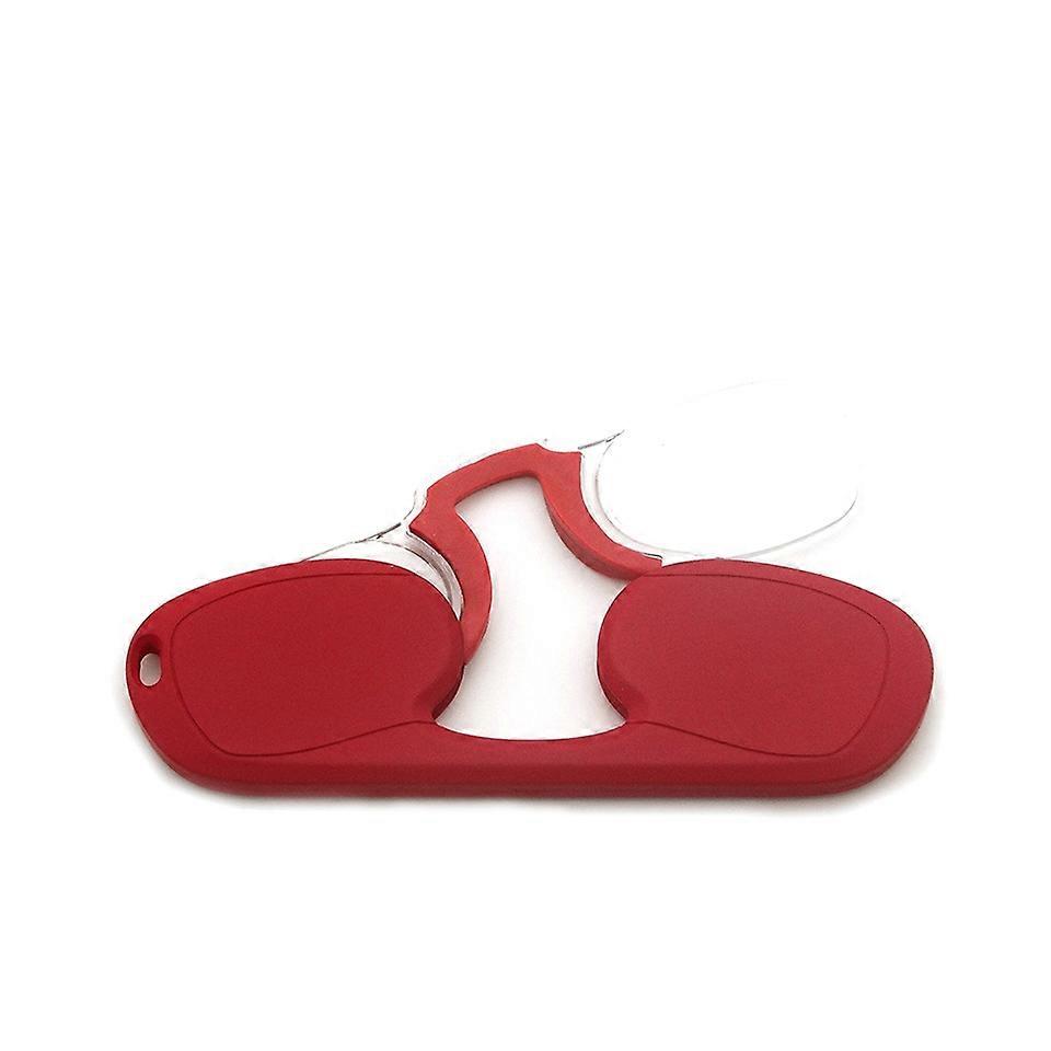 Clip-nose Reading Glasses Portable Reading Mirror No Mirror Leg Glasses, Degree: +150