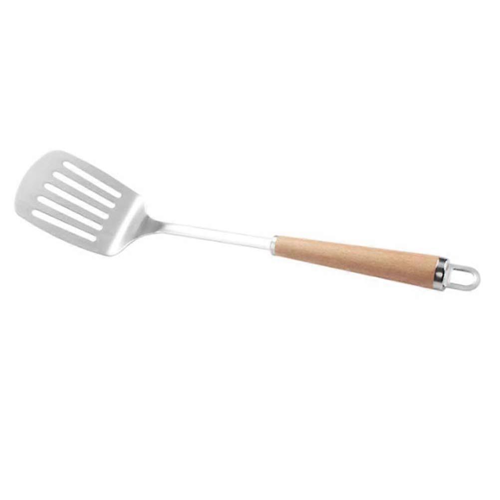 Chef Material with Wood Handle Perfect for Kitchen Use Cooking Silver Khaki 1Set
