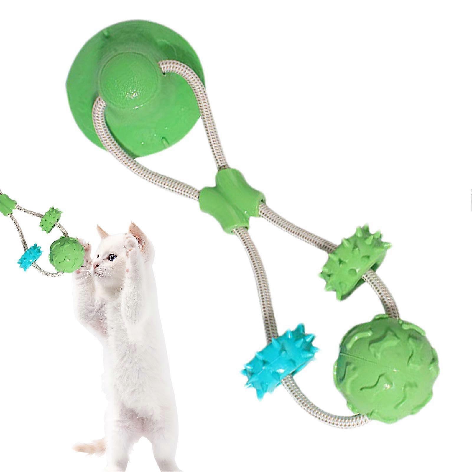 Dog Chew Toy with Suction Cup, Interactive Silicone Puppy Teething Aid for Mental Stimulation