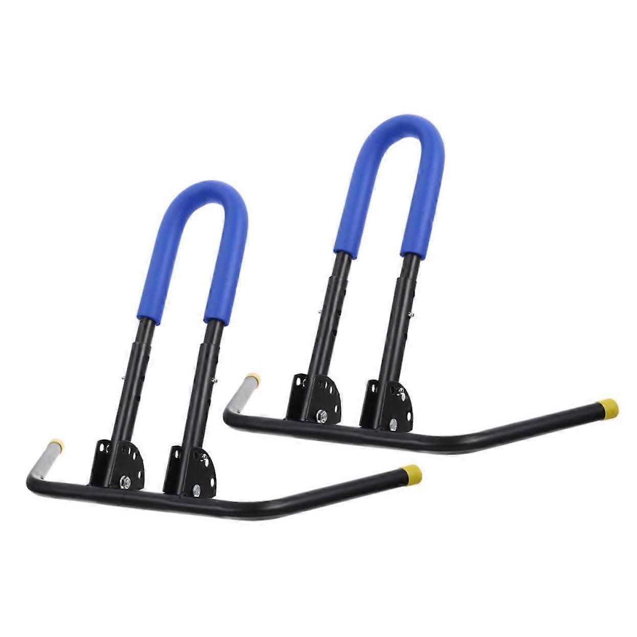 Adjustable Metal Bike Stand for Garage, 2-Pack Weatherproof Bicycle Holder for Mountain Bikes and Scooters, Easy Assembly for Kids' Bikes