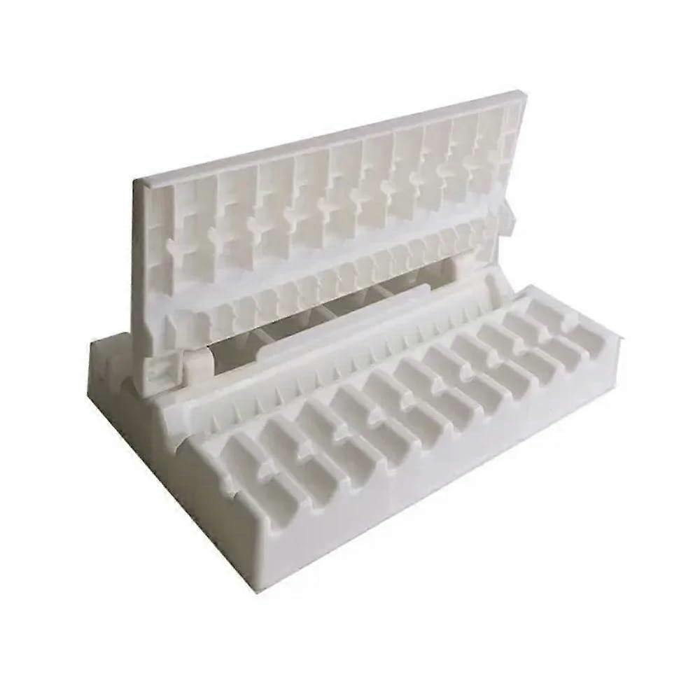 BBQ Skewer Maker Box for Quick Kebab Preparation - White Kitchen Accessory for Beef and Vegetables Grilling