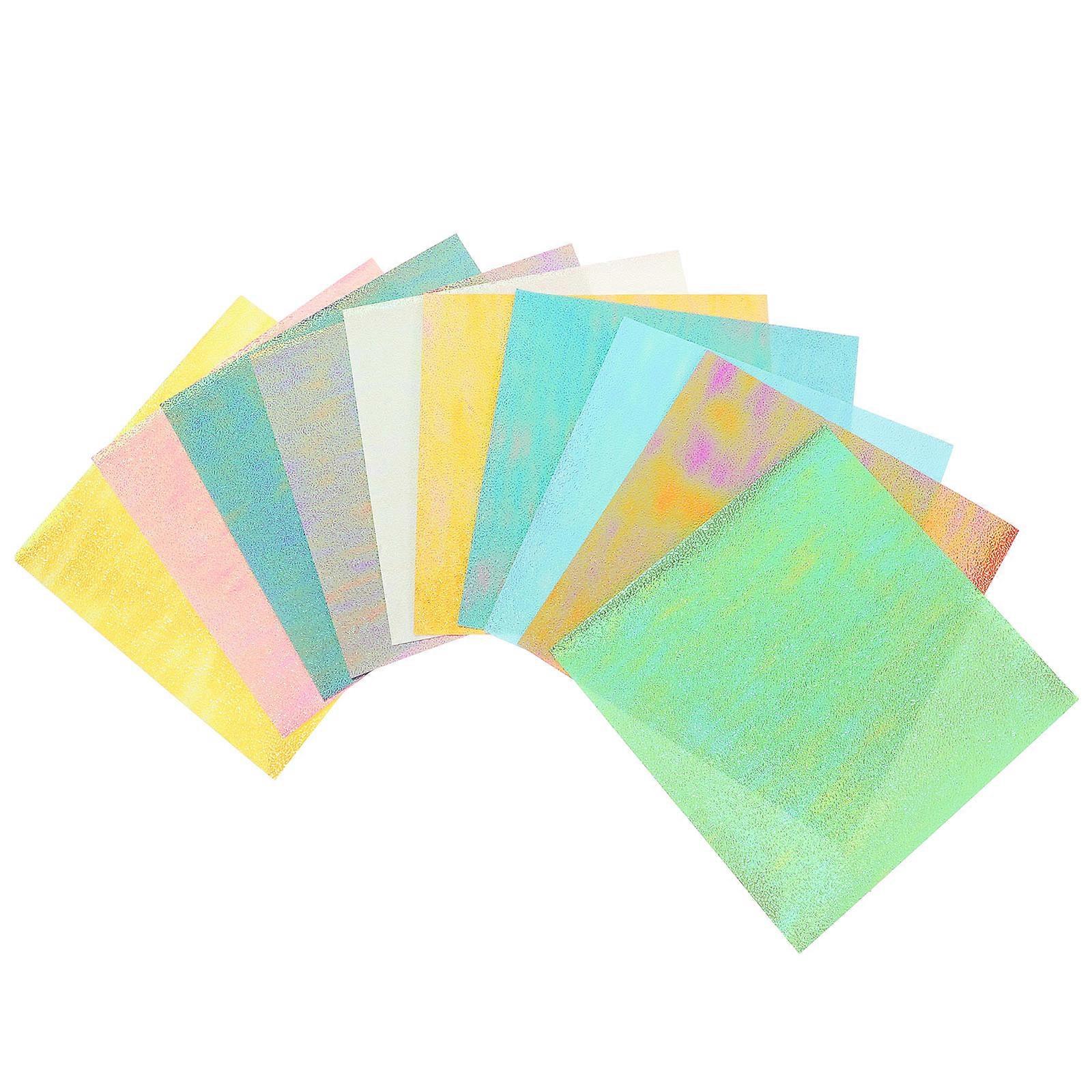 Colored Construction Paper Square Origami Paper for Kids Diy Crafts Family Activities Multi 15cm X 15cm Shimmering Effect 20 Sheets