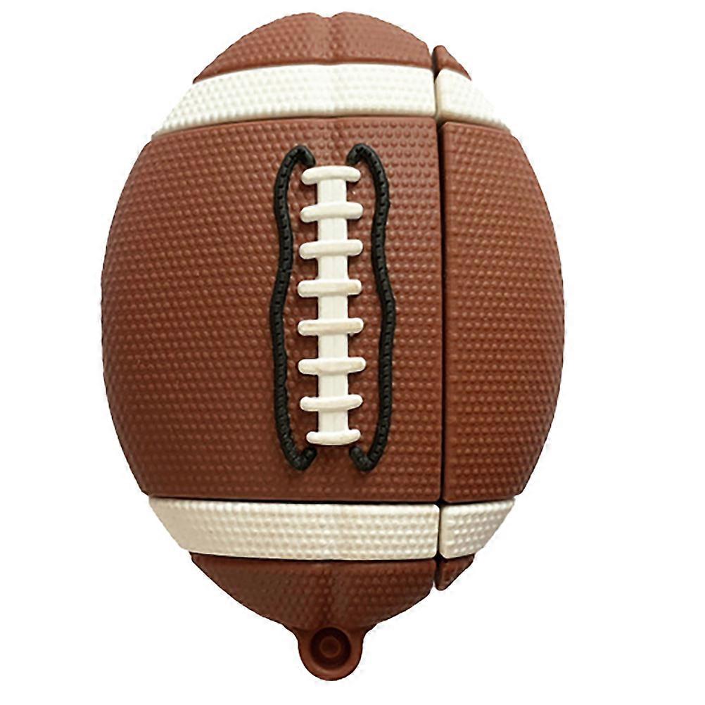 Silicone Rugby Shape Headphone Case for – Durable, Water Resistant Cover with Belt Bag Buckle Attachment