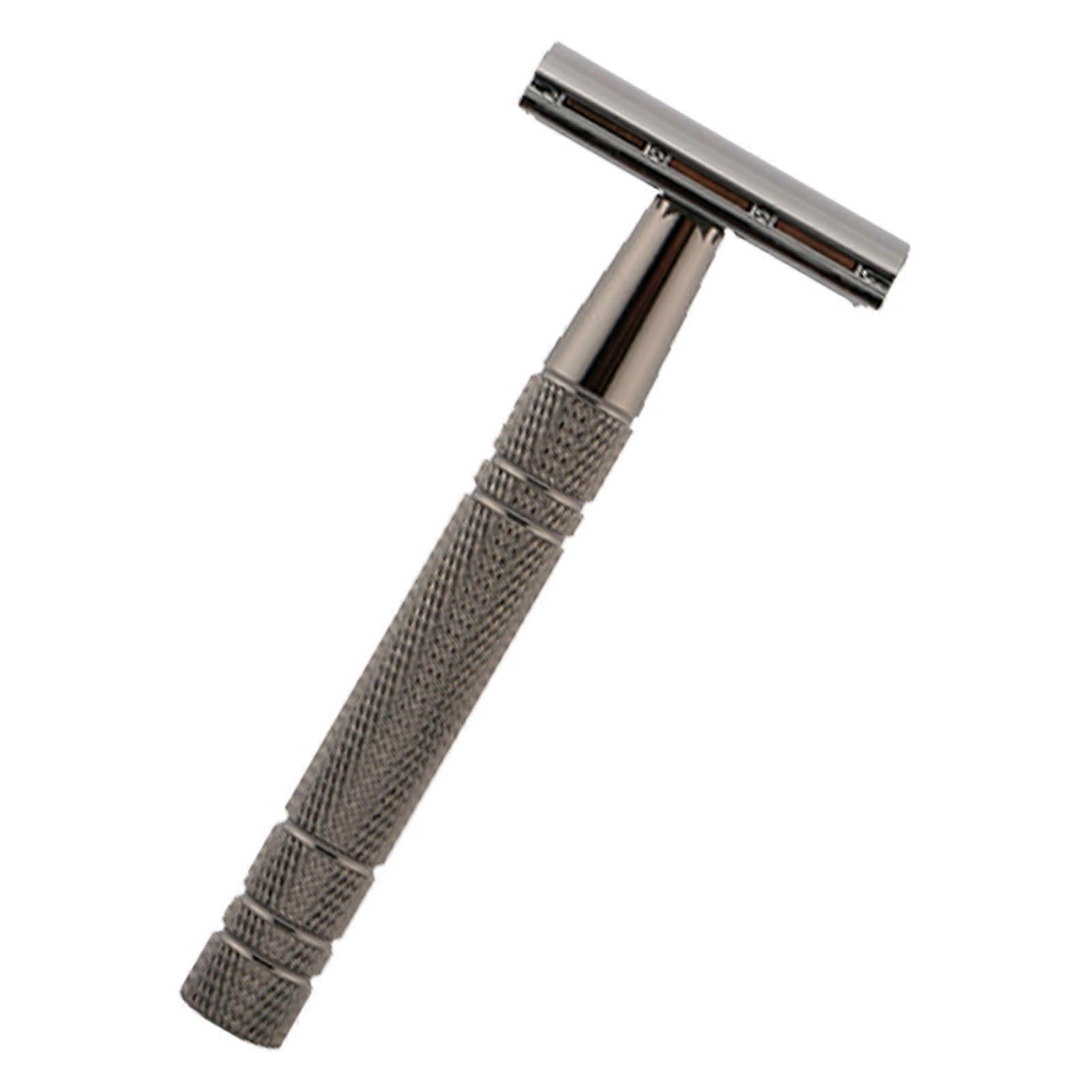 Manual Beard Trimmer 5 Blades Professional Metal Safe Portable Double Side Beard Clipper Tool Black