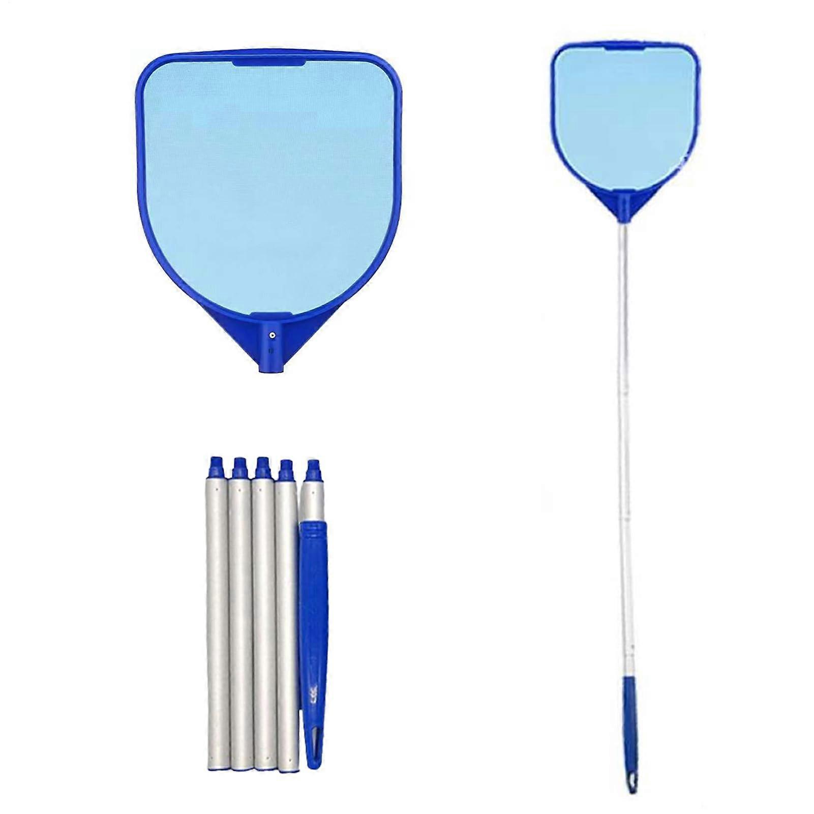 Pool Skimmer Net Durable Pool Net for Leaf Removal Water Cleaning FiveSection Pole