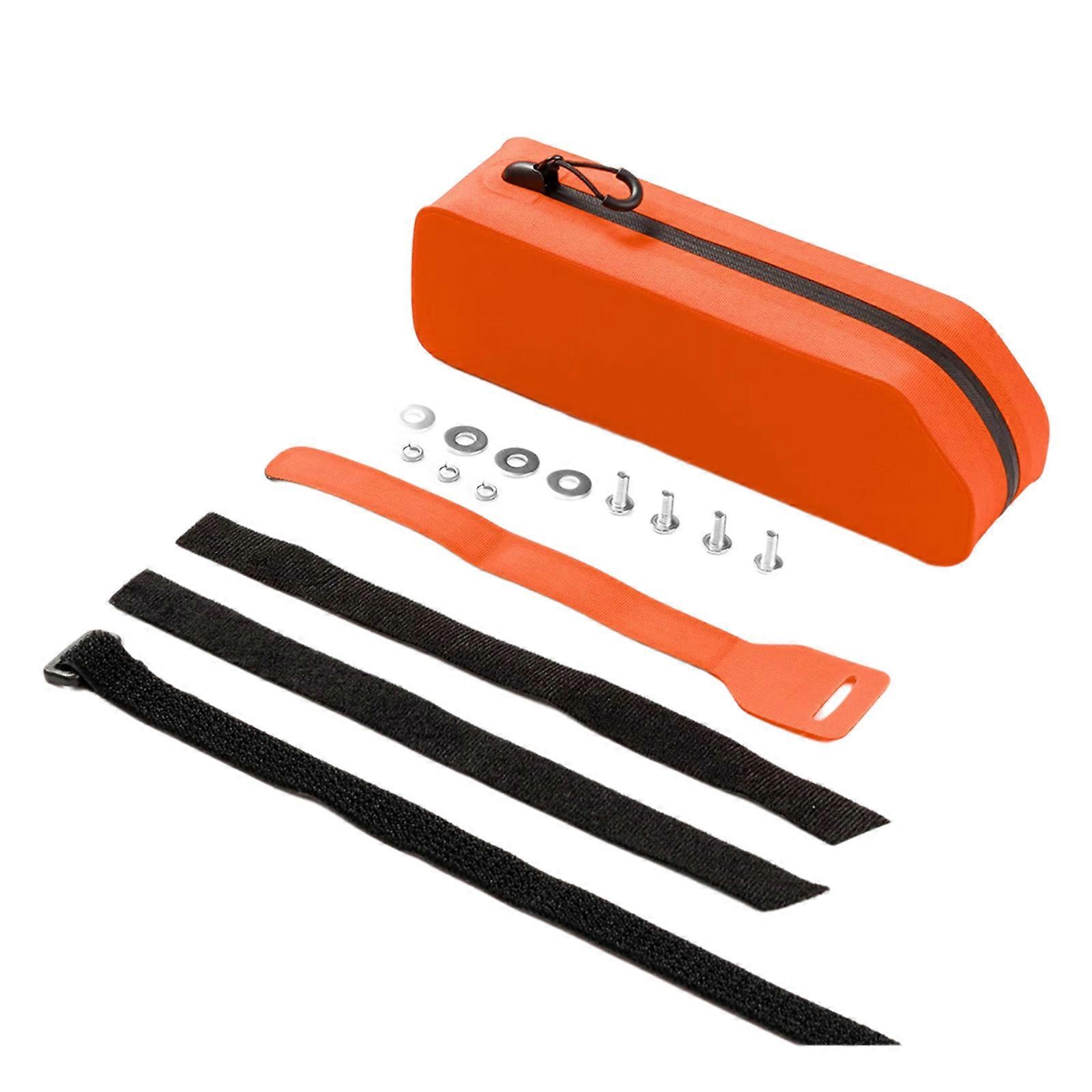 Universals Cycling Frame Pack Souple Antidérapant Base Support Structure Résistante aux Chocs Pour VTT Orange