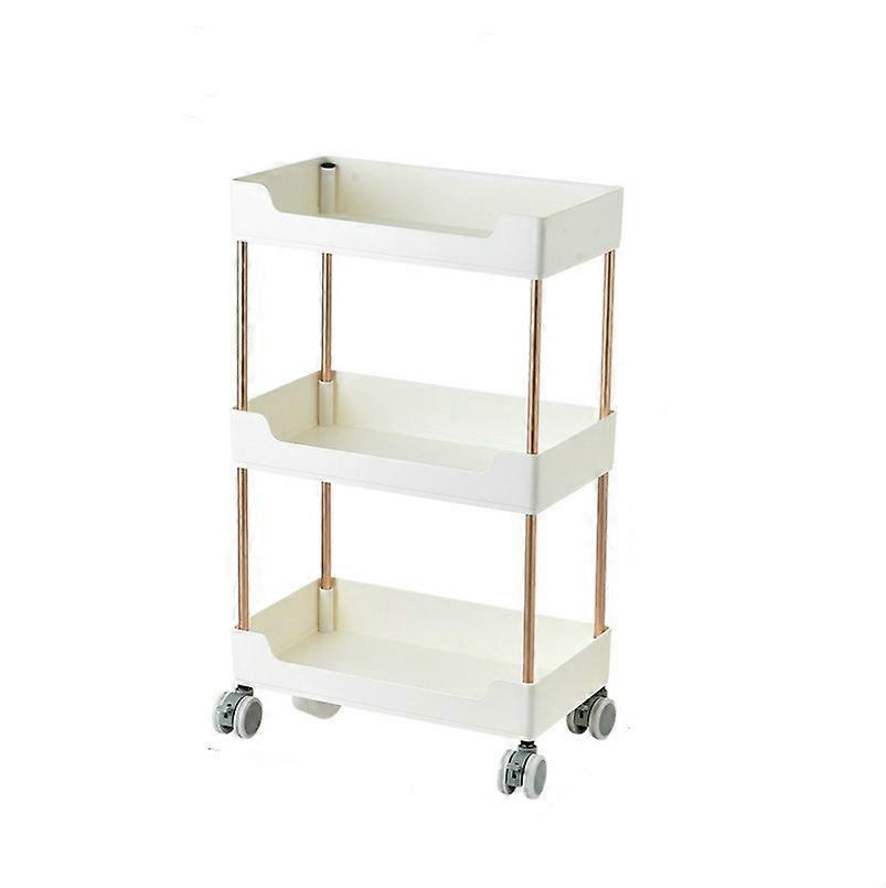 Rack Trolley Narrow Section Floor Multi-layer Book Storage Rack Three Layers