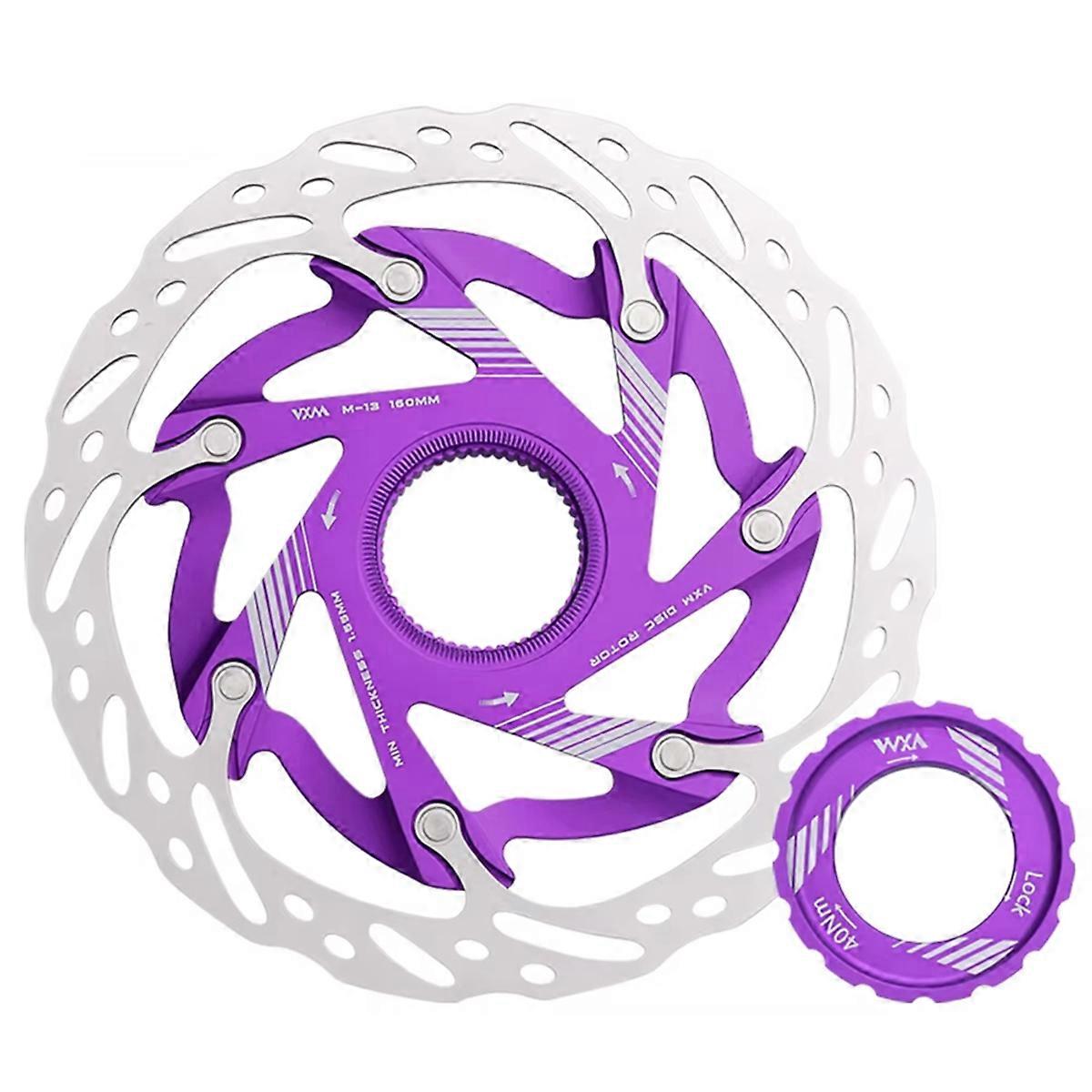 140mm Center Lock Hydraulic Disc Brake Rotor, Aluminum Alloy, Anti-Slip for Road Bikes, Enhanced Heat Dissipation B