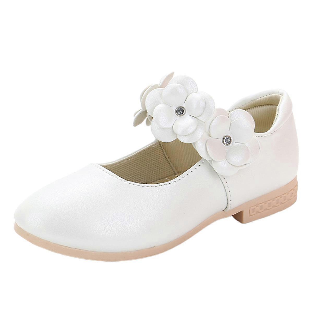 Kids Shoes with Stylish Design and Comfortable PU Material for Wearing White Size 27.5