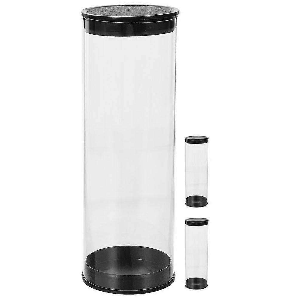 Clear Golf Ball Storage Tube   Scratch Resistant Transparent Carrier Case for Display and Storage, Durable Container (3 Pack)