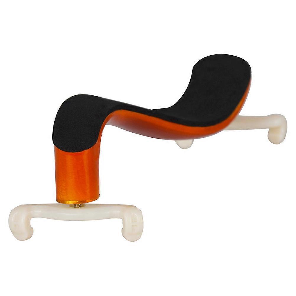 Wood Shoulder Rest for Violin Use Adjustable and Cushioned Brown 3/4 and 4/4 Size