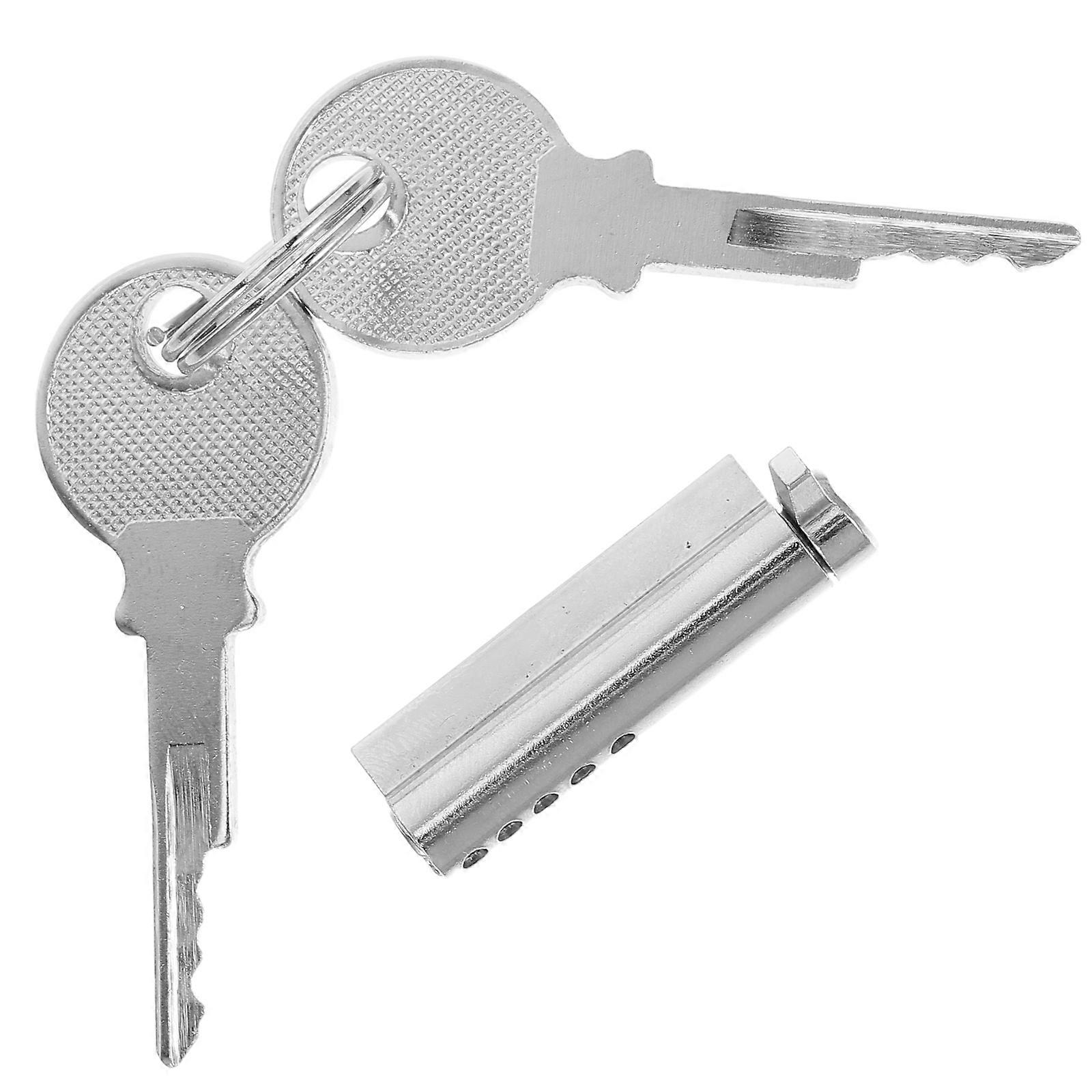 Freezer Door Lock Heavy Duty Refrigerator Lock Cylinder with 2 Keys for Glass Doors