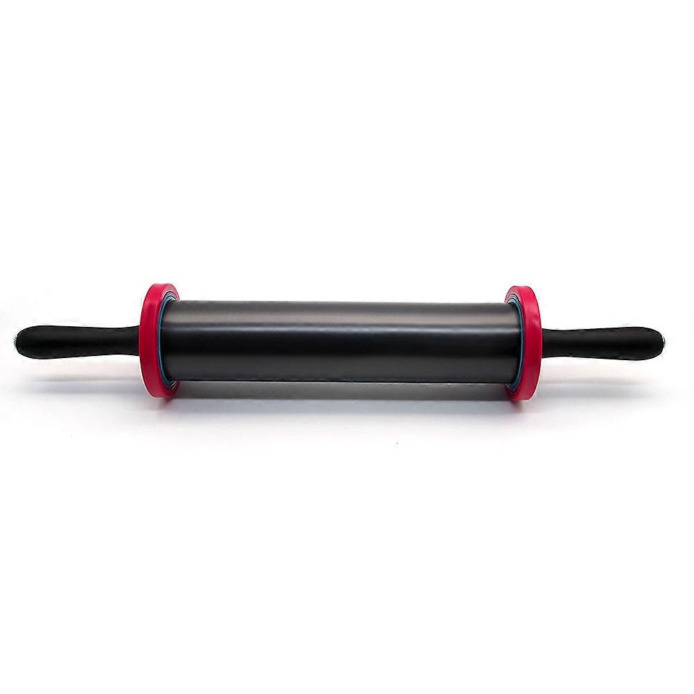 Adjustable Stainless Steel Rolling Pin with 3 Removable Thickness Rings for Baking Cookies Pasta Dough 2pcs