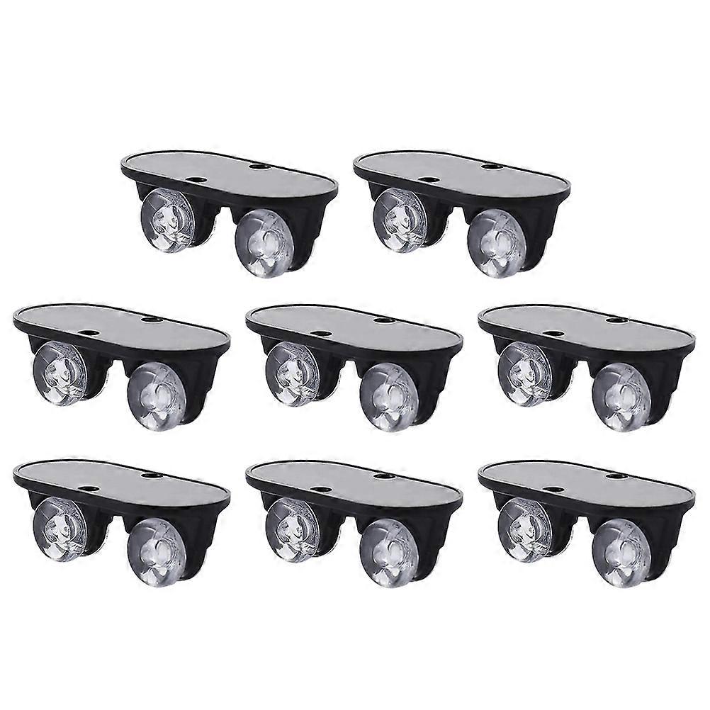 Black Plastic Storage Box Wheels with for Easy Sliding and Durability 8 Pieces