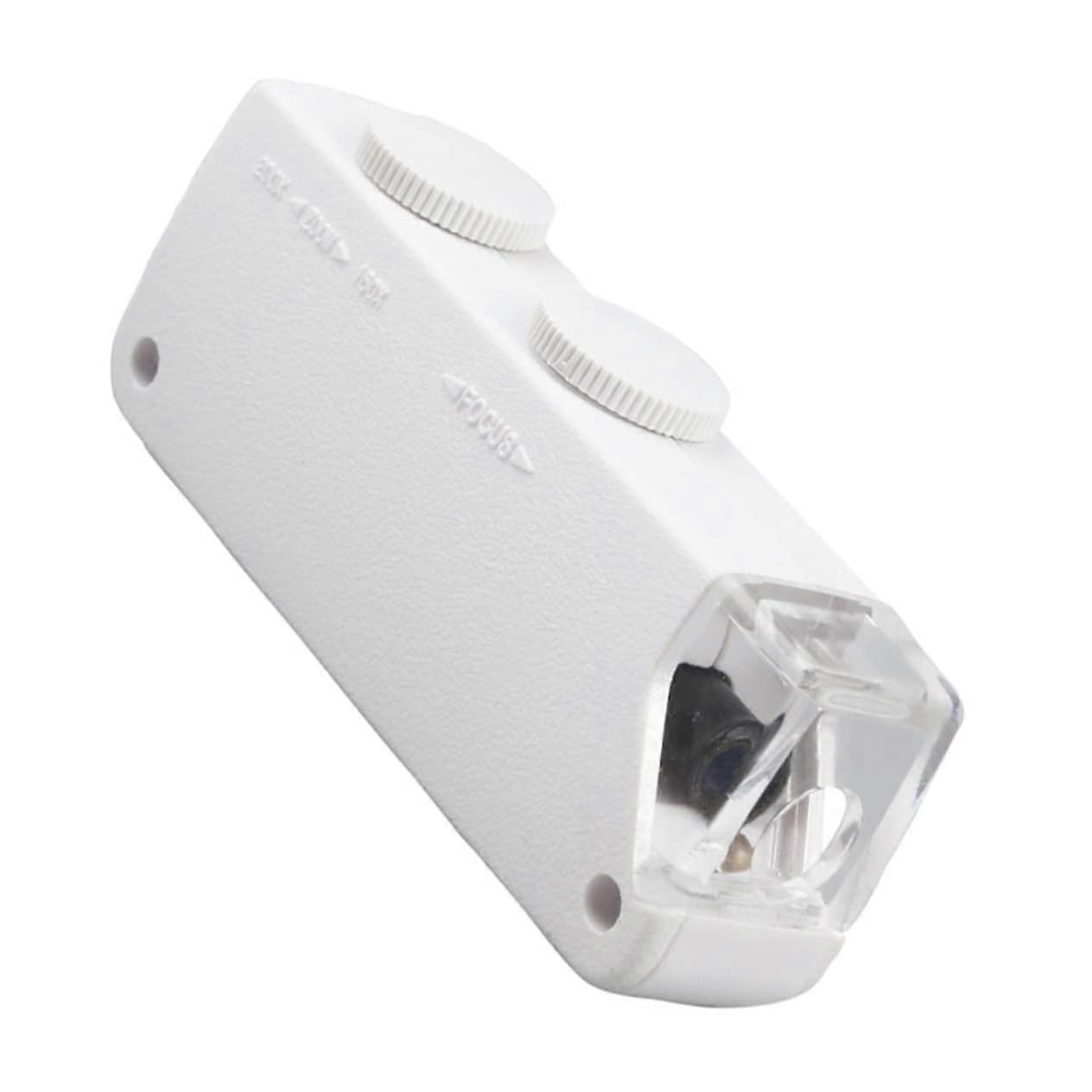 Phone Magnifier Portable Mini Microscope With Light 160x-200x Zoom ABS Handheld