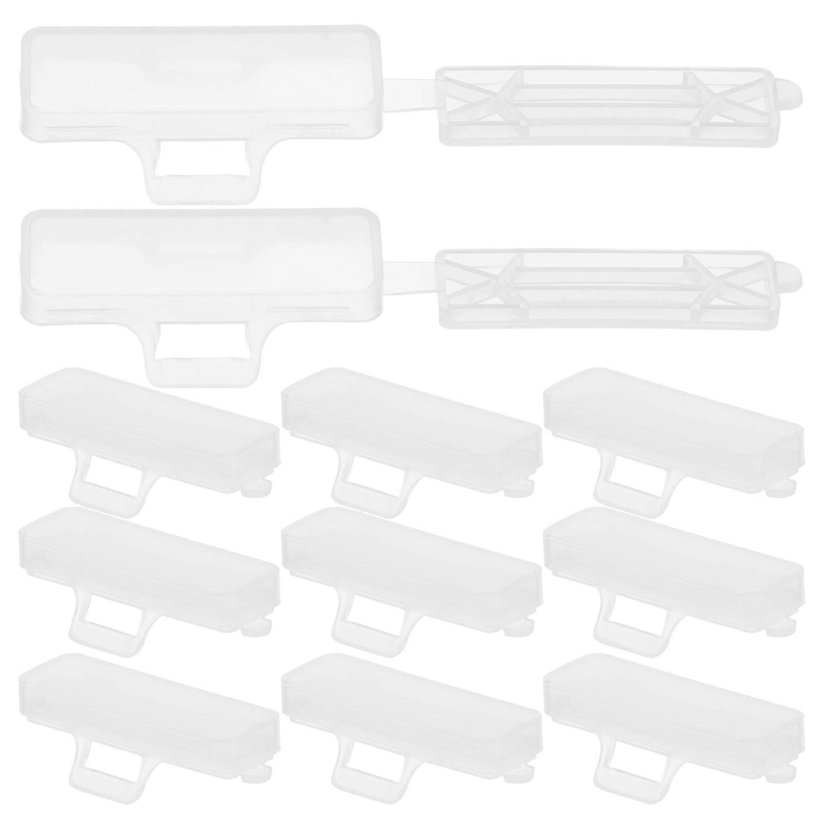 Transparent Cable Label Box with Zip Tie for Electrical Wire Management – Dustproof Cord Tag Holder for Secure Label Organization and Cable Wrap