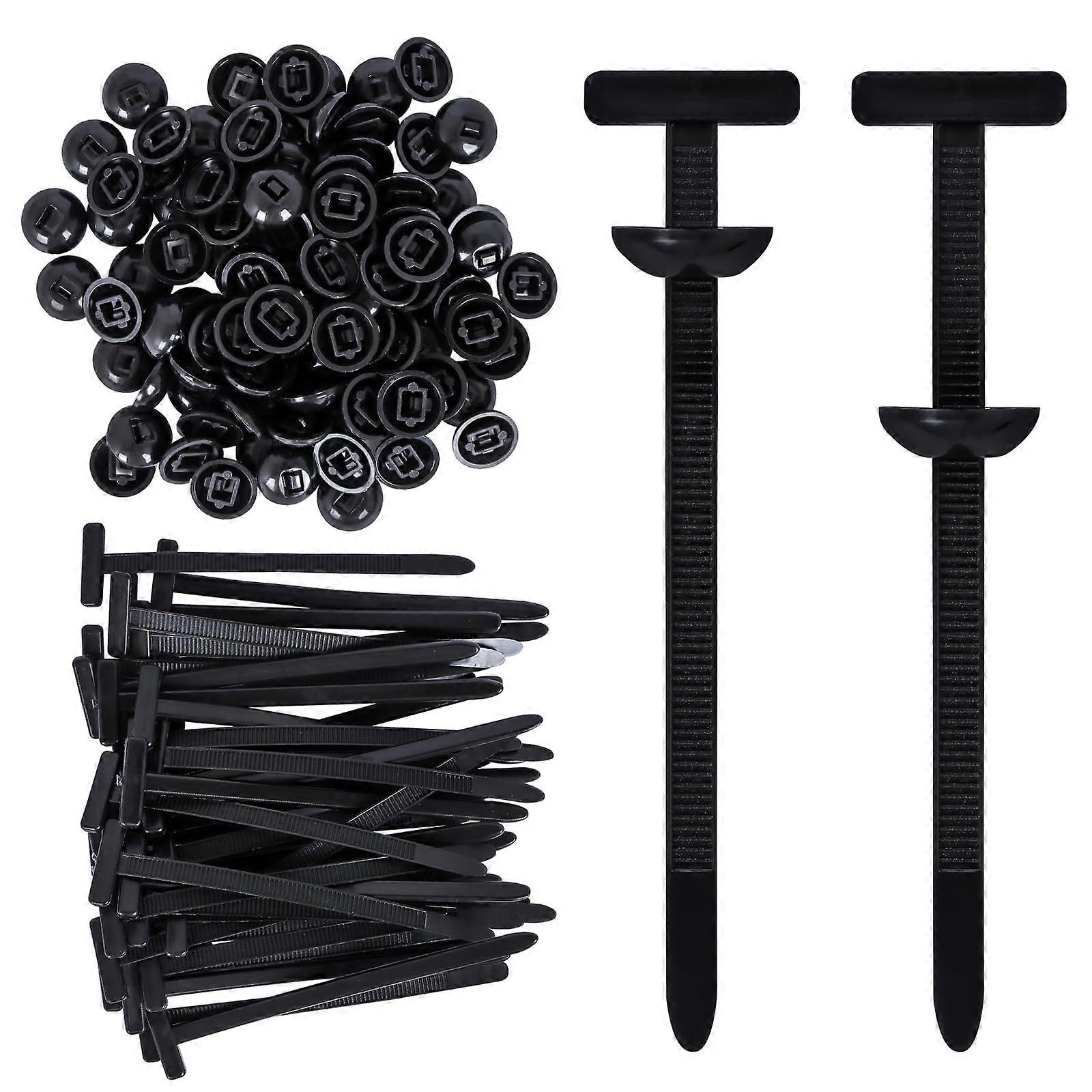 Attache de câble universelle, paquet de 100, support en nylon UVResistant pour voiture