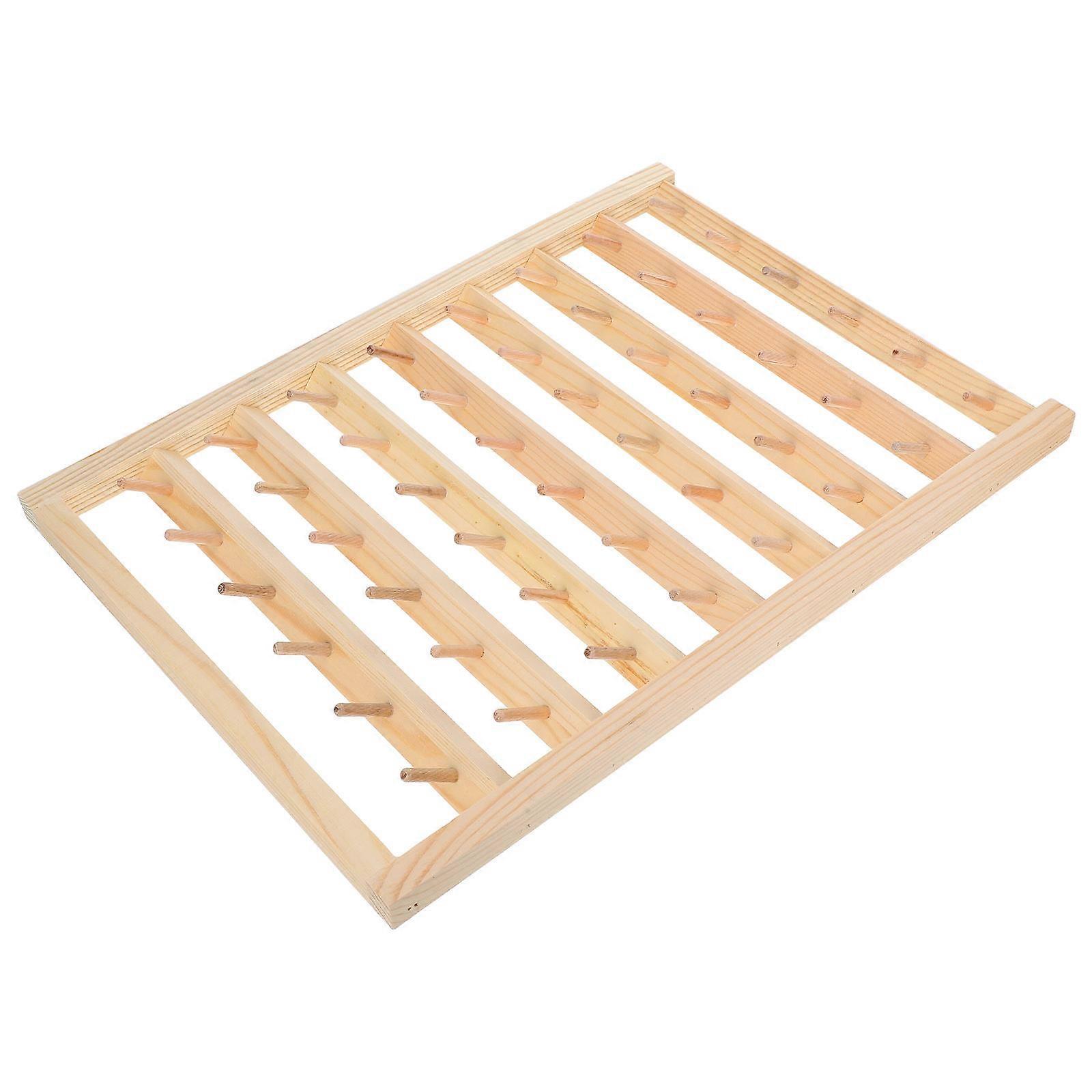 Bobbin Holders For Spools Of Thread Wooden Thread Rack Household Projects Wall Mounting 1Set