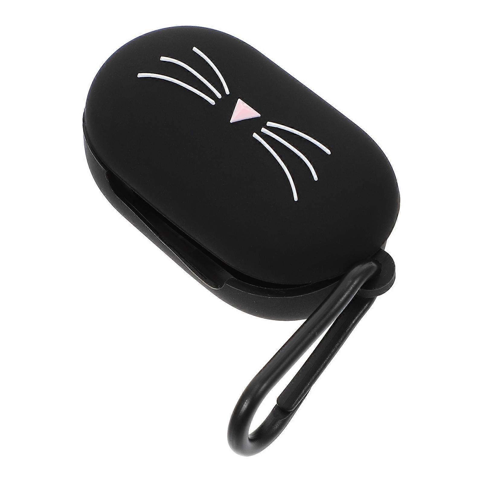 Adorable Earbud Case Cover For Plus | Pressure-Proof Protective Case For Daily Use | Black Silicone 1Set