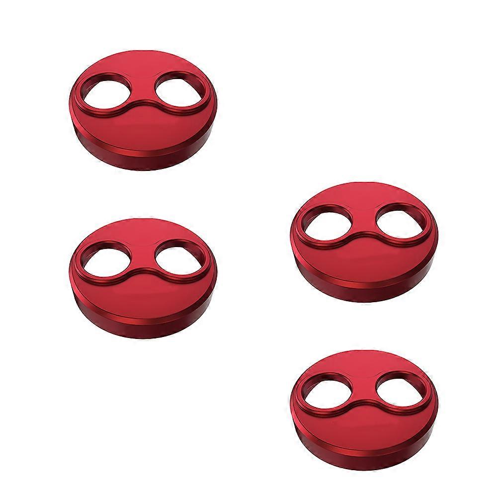 Scratchproof Motor Cover For Professional Pilots During Outdoor Use In Red Aluminum Alloy 4Pcs