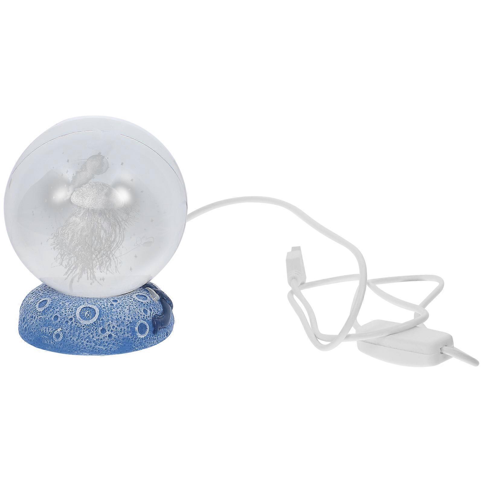 Sphere Lamp Glass Sphere Lamp Desktop Placement Romantic Ambiance 3D Internal 1Pack