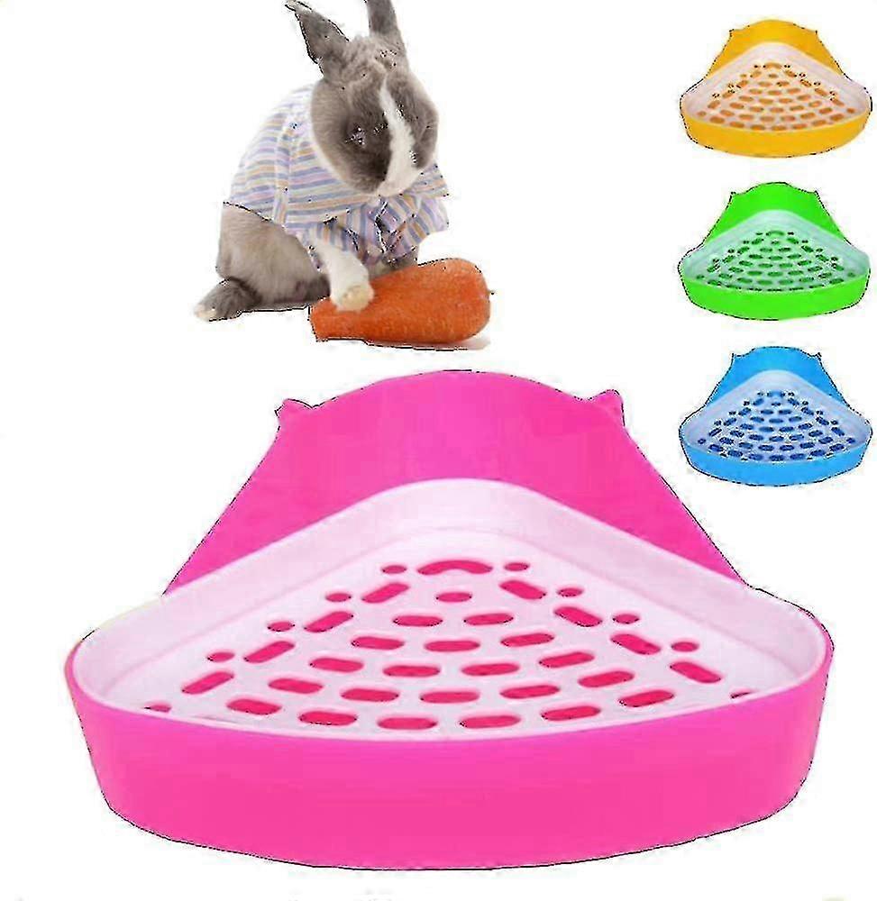 1-Piece Corner Pet Litter Training Box for Hamsters and Guinea Pigs Available in Random ColorsEdition 0724