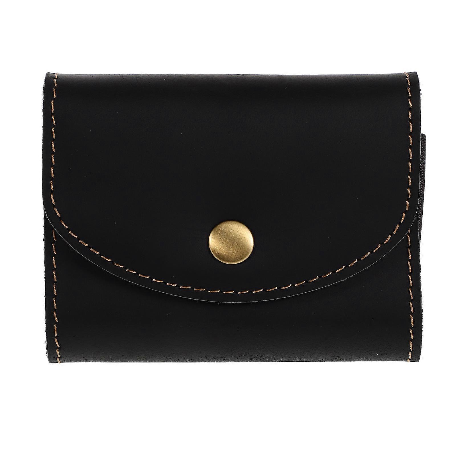 Accordion Design Credit Card Holder Case For Adults With Multiple Card Slots In Cowhide Perfect For Business And Travel 1Pcs