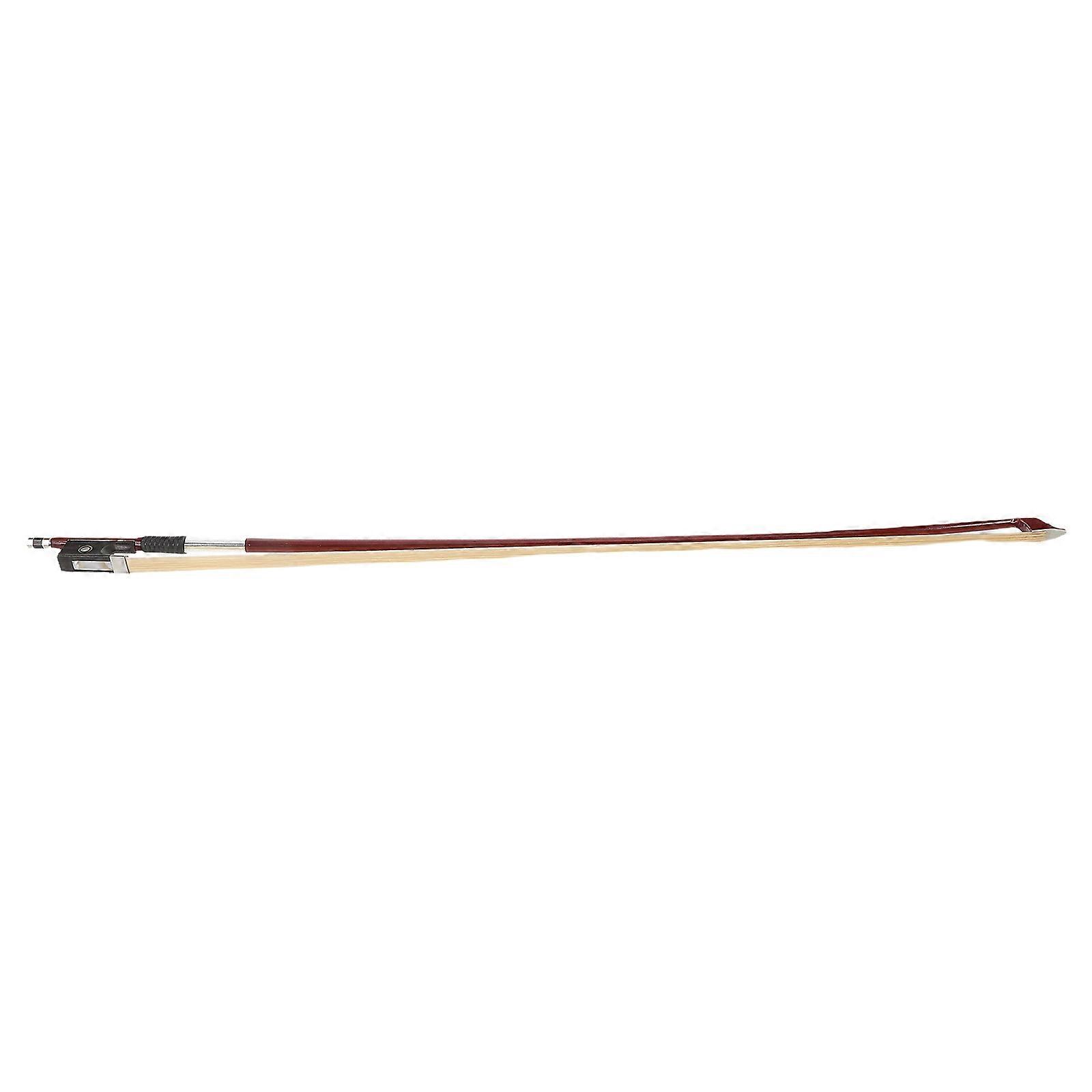Violin Bow with Ebony Frog, Sandalwood Stick, Double Parisian Eyes, Smooth Screw for Stability and Powerful Tone