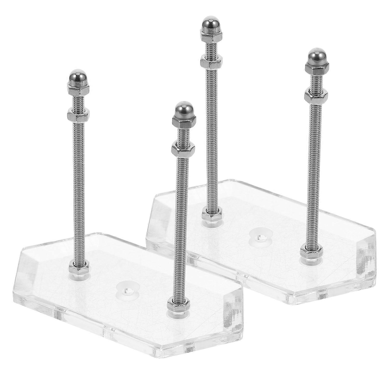 Skateboard Wall Mount Display Storage Rack For Scooter Acrylic 2Pcs