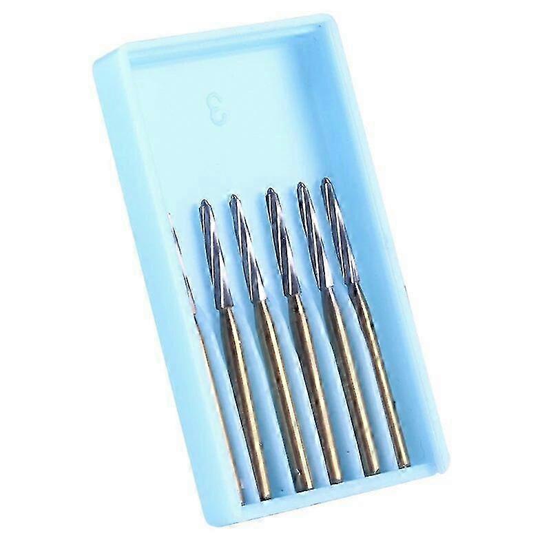 25mm 6pcs/Box οδοντιατρική ενδοδοντική στίλβωση Bur τρυπάνια καρβίδιο βολφραμίου FG 1.6mm για υψηλής ταχύτητας συμβατή χειρολαβή