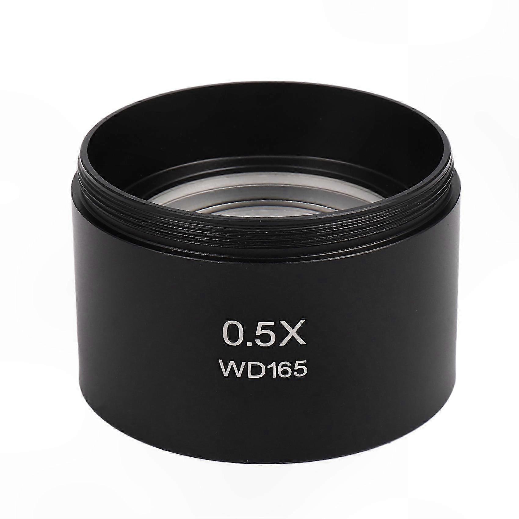 0.5X Auxiliary Objective Lens for Stereo Microscopes Barlow Lens Adapter
