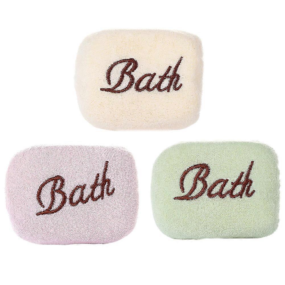 Infant Bath Sponge 3Pcs Assorted Color Safe And Gentle On Skin For Newborn Bathing Practical Cleaning Tools