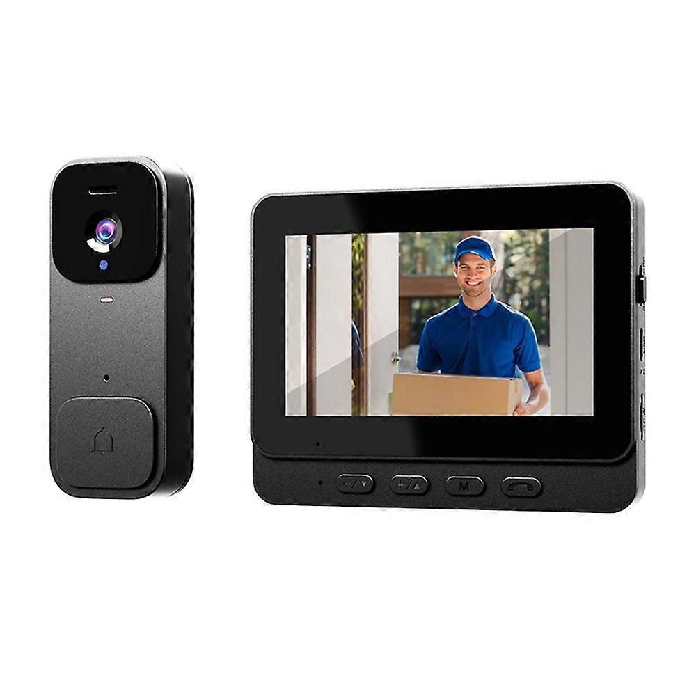 X7 Smart Video Doorbell Camera Wireless Intercom HD Monitor with Display Screen Home Security System