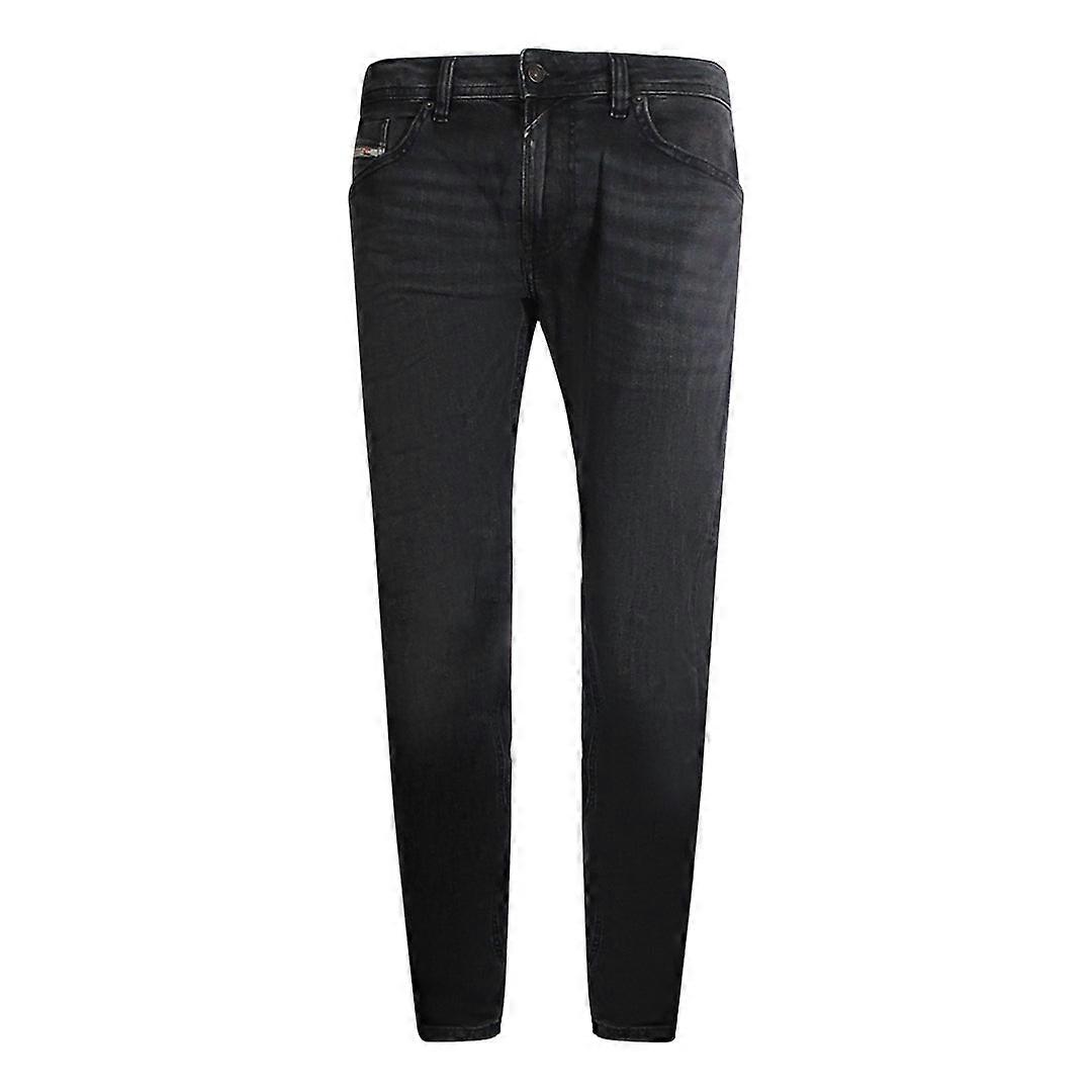 Diesel Tommer-R Black Faded Denim Pants
