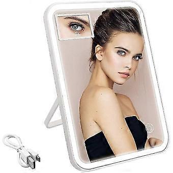 Illuminated Makeup Mirror with 5x Magnification for Flawless Application