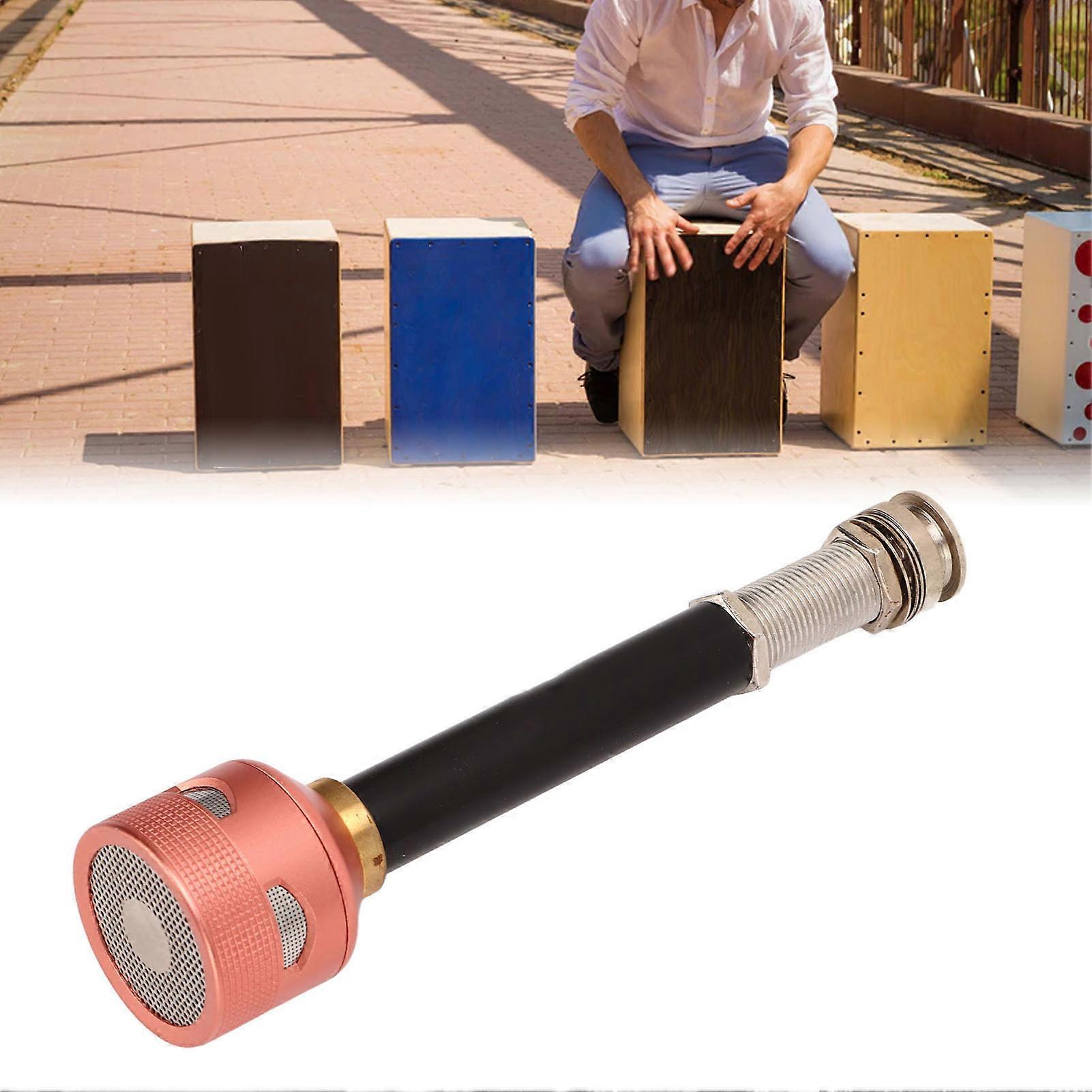 Box Metal Drum Pickup Light Weight Simple Operation Compact Size Beautiful Appearance for Cajon Drum Black