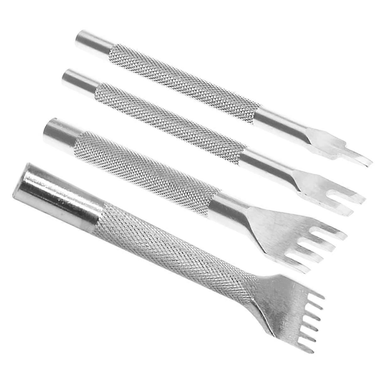 4 mm Leather Punching Tool Set, Rustproof, Robust Leather Sewing Set, Punching Tools