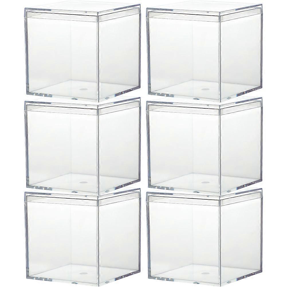 Party Favor Containers In Square Shape Ideal For Gift Packaging And Candy Storage Perfect For Weddings And Festivals 6Set