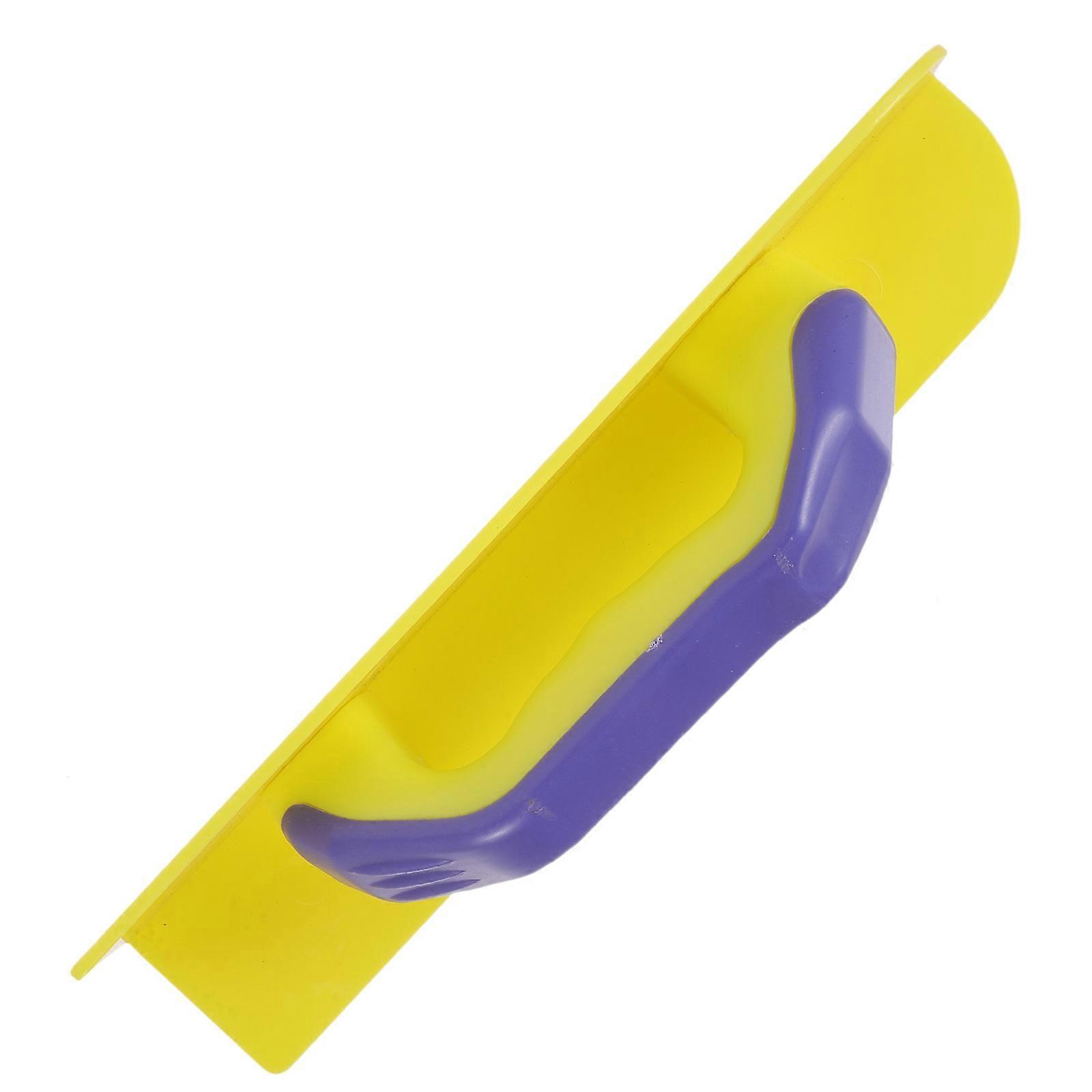 Yellow Plastic Trowel for Home Use Versatile Plastering Tool Suitable for Various Walls 7 Inch