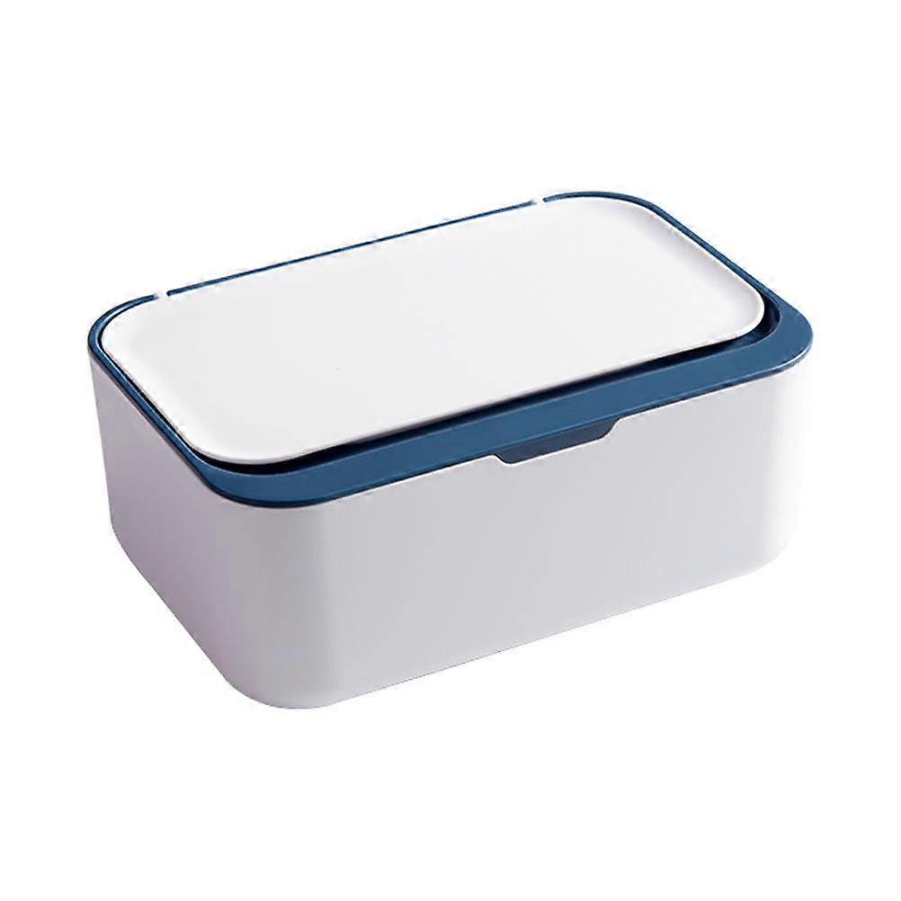 Blue Tissue Box 1Pack Rectangular Storage Solution For Bathroom And Living Room Use With Creative Design