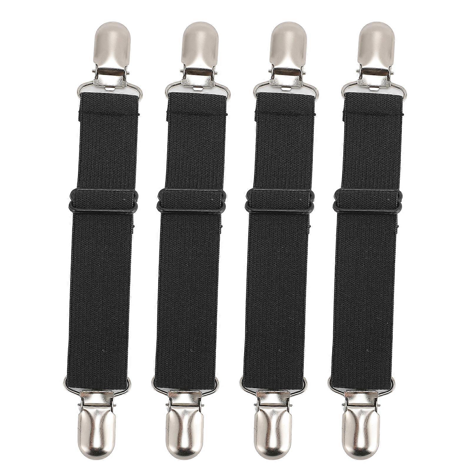 4PCS Boot Adjustable Boot Straps Multifunctional Elastic Non Slip Pant Clips for Stirrups Pants