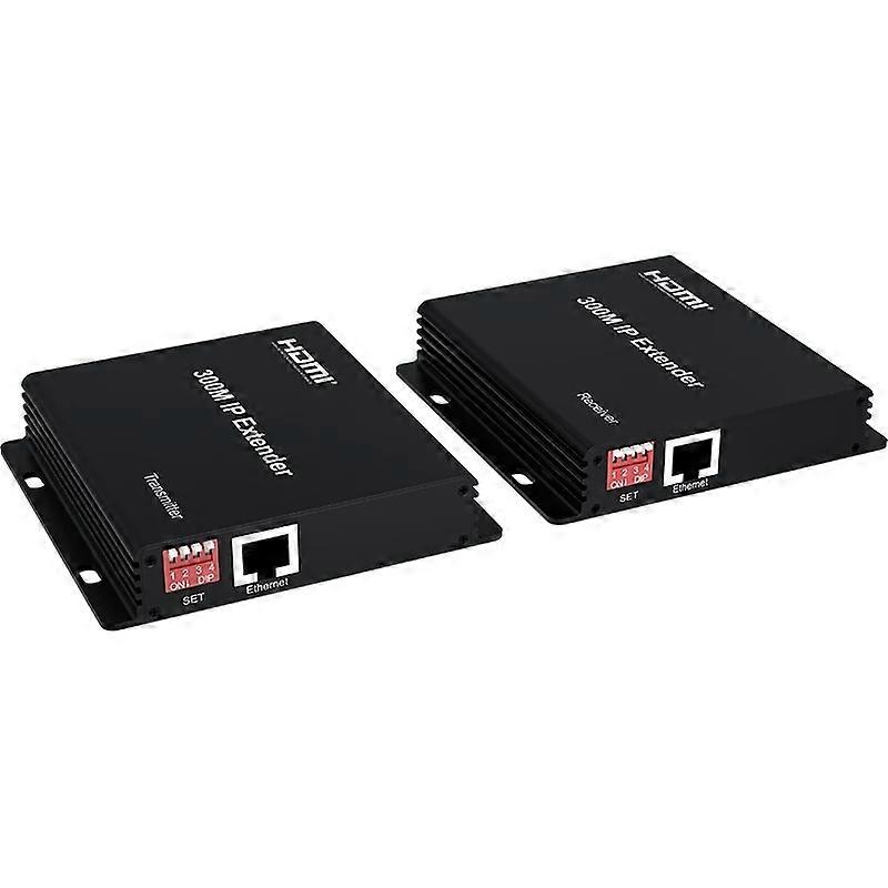 300m IP HDMI Extender, Transmitter + Receiver EU Plug