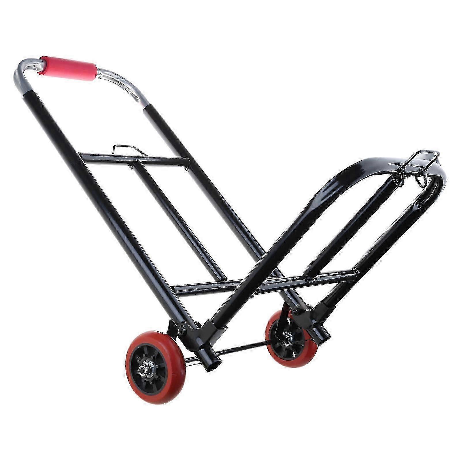 2025 Space Saving Foldaway Utility Cart Easy to Store and Convenient Pull Wagon with Rubber Tires for Home and Travel Needs