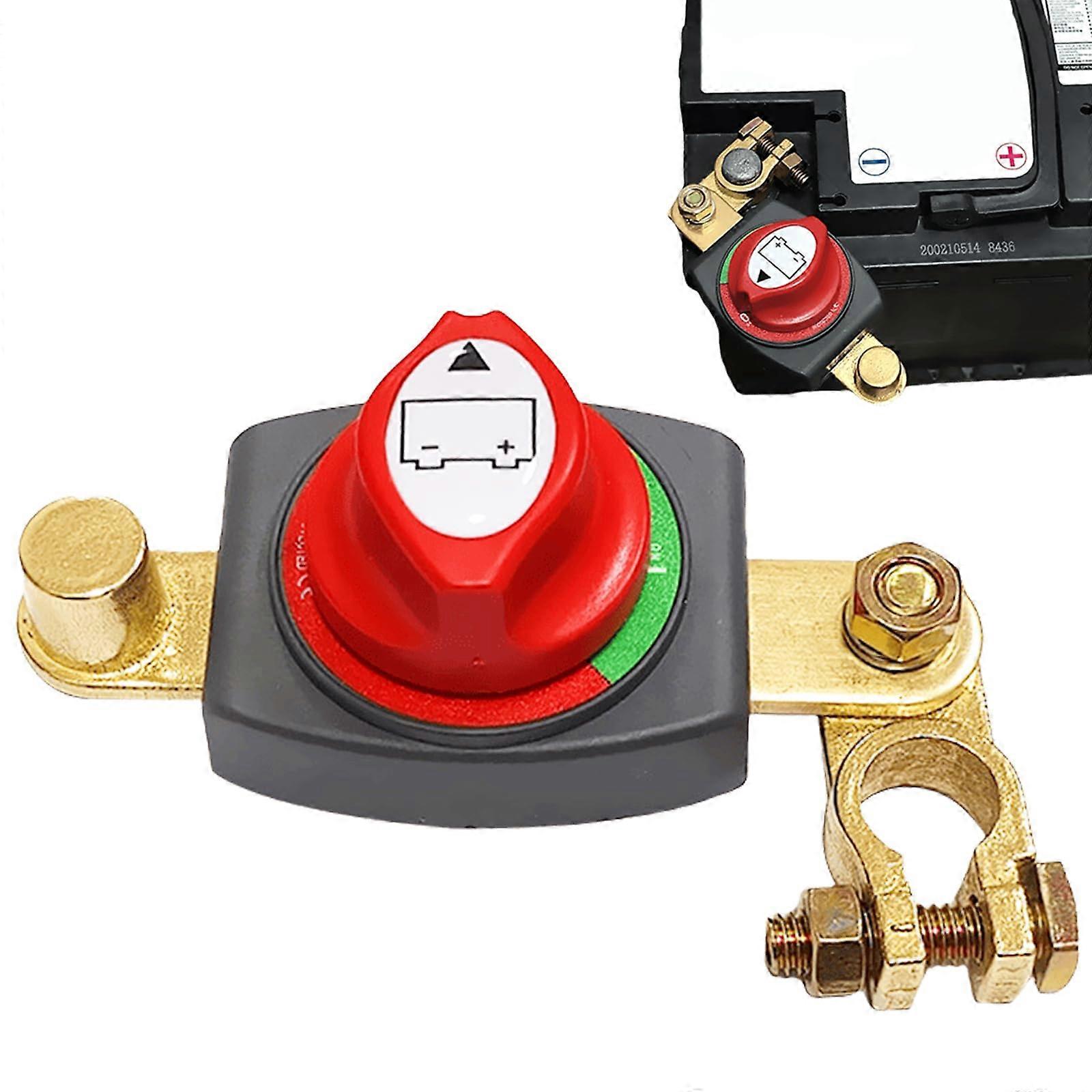 12V Battery Isolator Switch, 2 Terminal, Durable, Easy Battery Isolation, For Motorhome, Car, Boat, ATV, Compatible