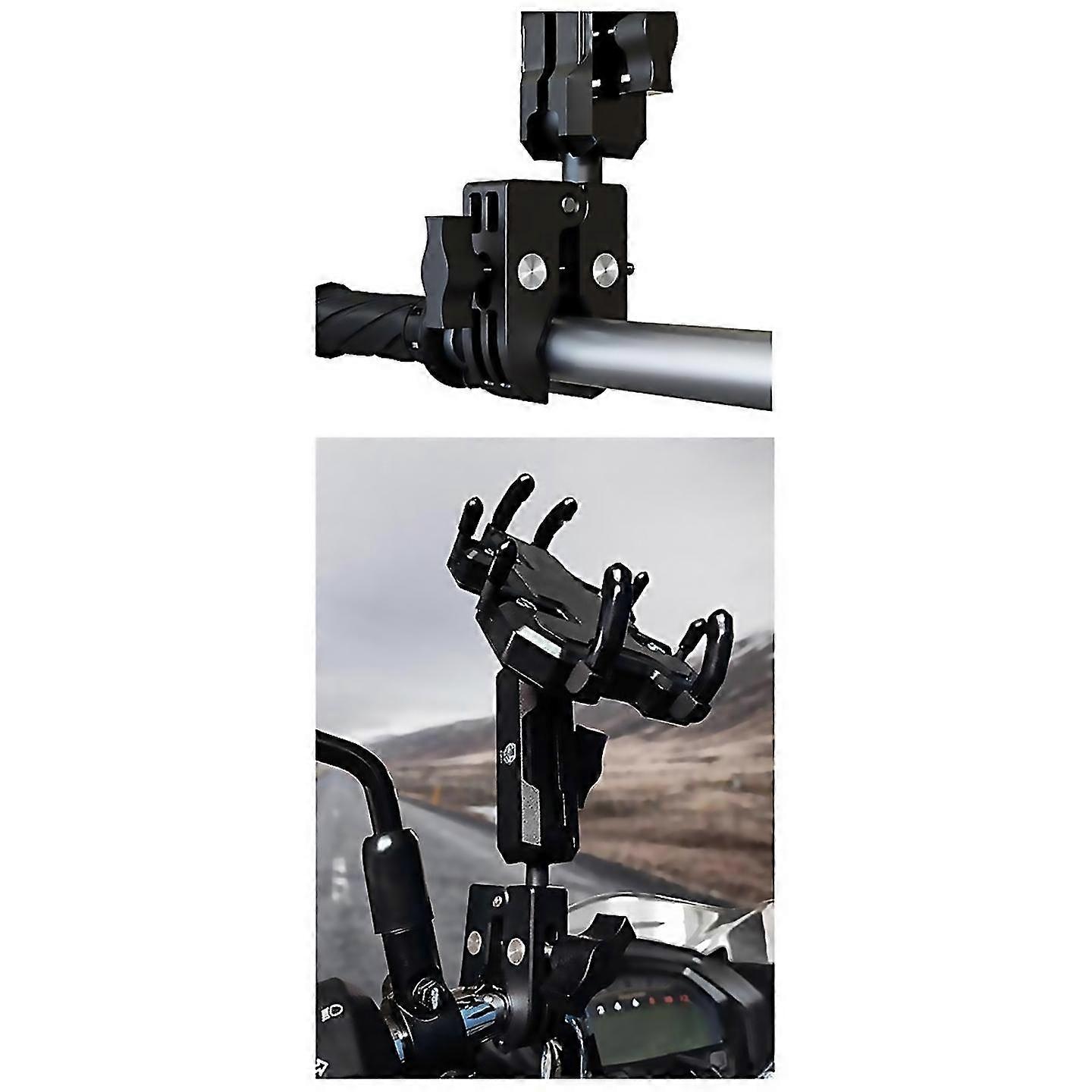 For Camera Clamp Mount Clamp Adapter Double Head Multifunction Holder