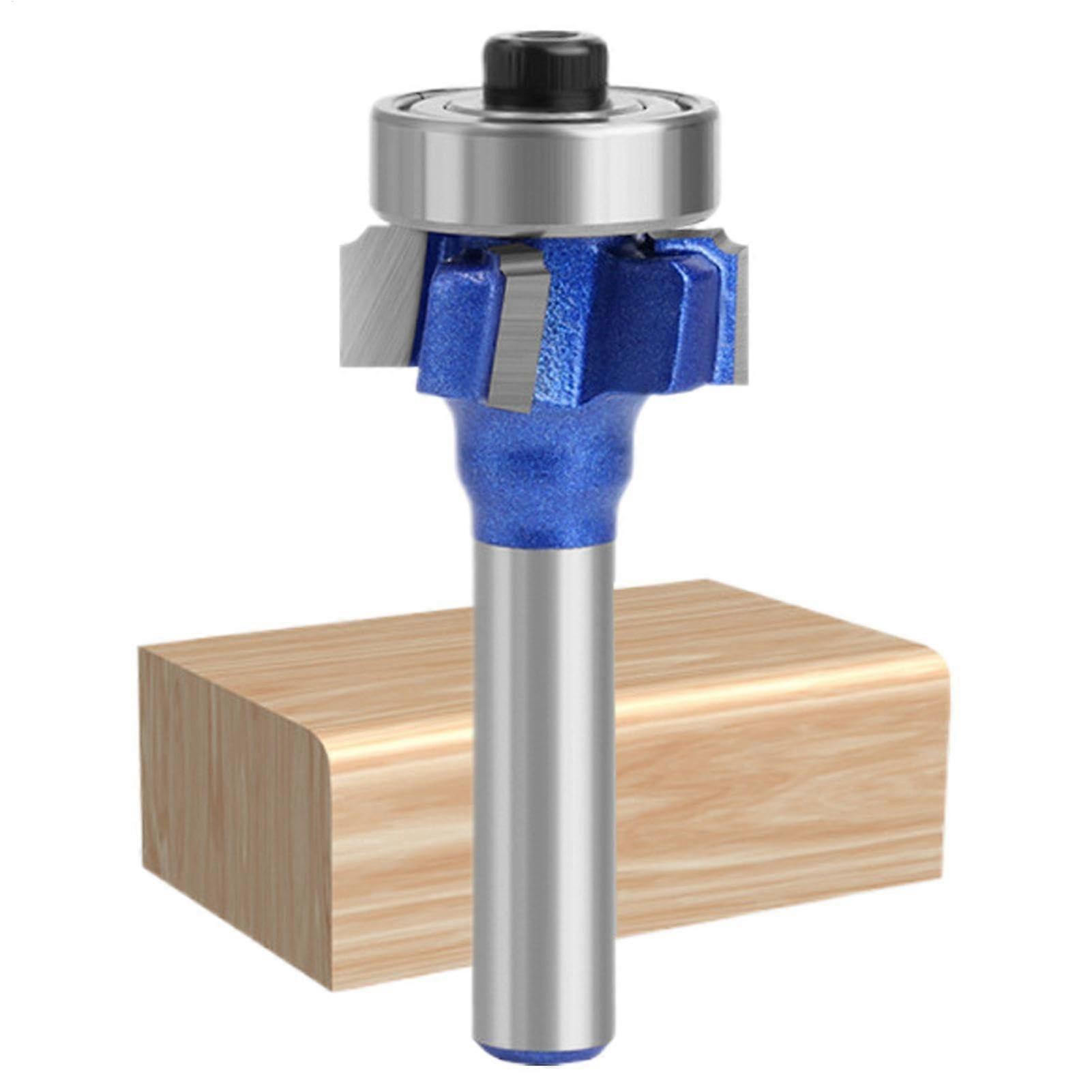 Edge Shaping Cutter with 4-Tooth Carbide Bearing Guide, Corner Rounding Cutter for Cabinet Edges R1, Round Cutter for Shaping Edges