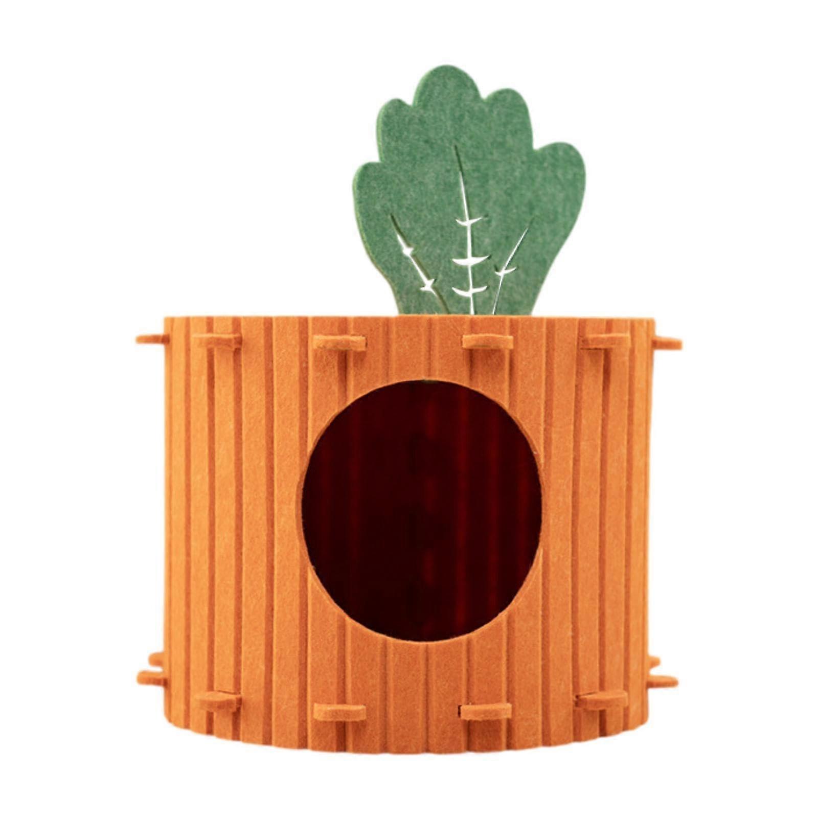 Cat House Hiding Place (Easy Assembly) for Small and Medium Cats, Comfortable Closed Cat Bed Shelter for Kittens, Circle M.