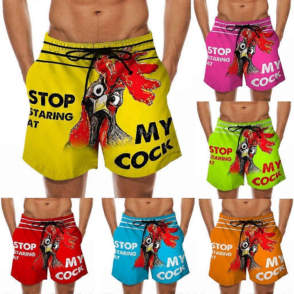 Funny Cock Banana Print Swimwear Swim Shorts Trunks Beach Swimming Board Shorts Quick Drying Pant Mens Surffing Shorts homme 5XL